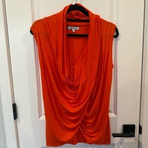 Jennifer Lopez Orange Cross Top